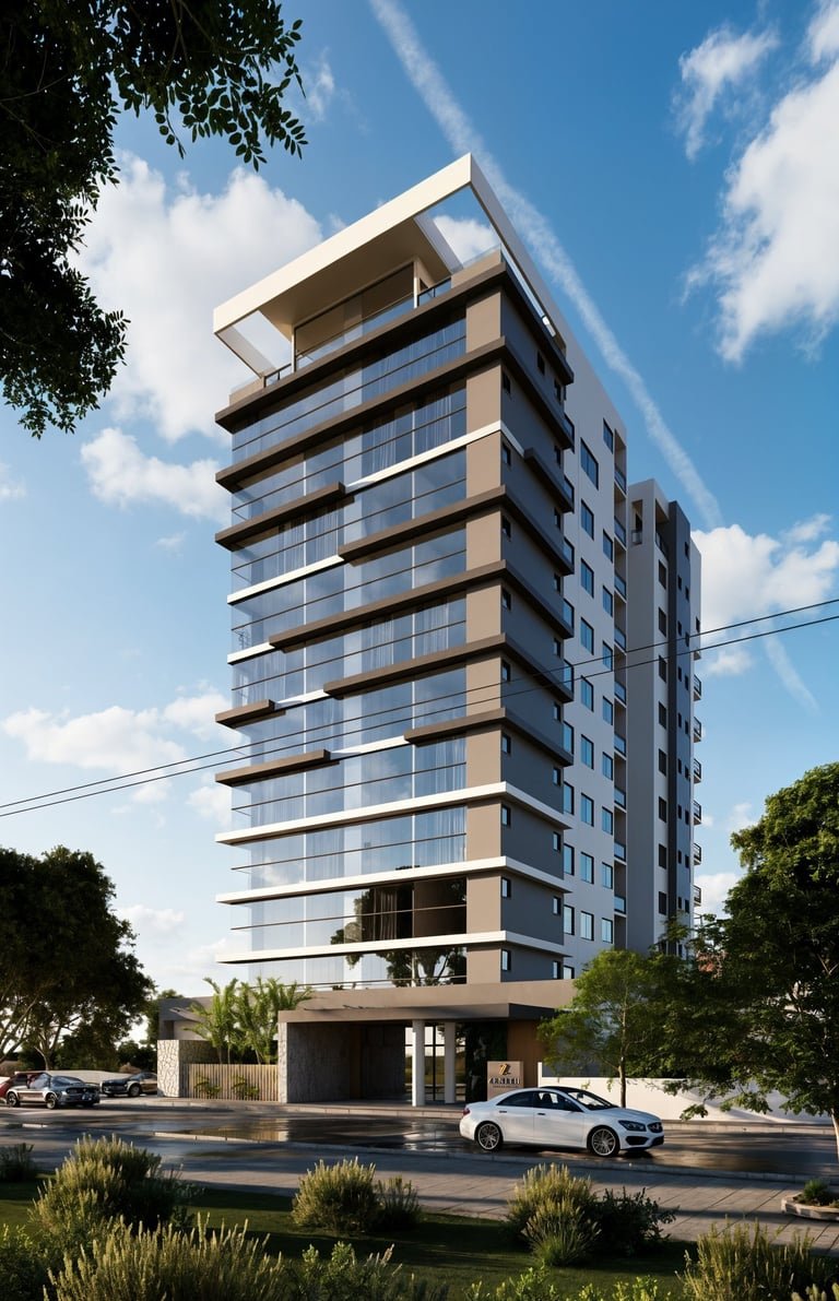 Fachada do Zenith Residencial