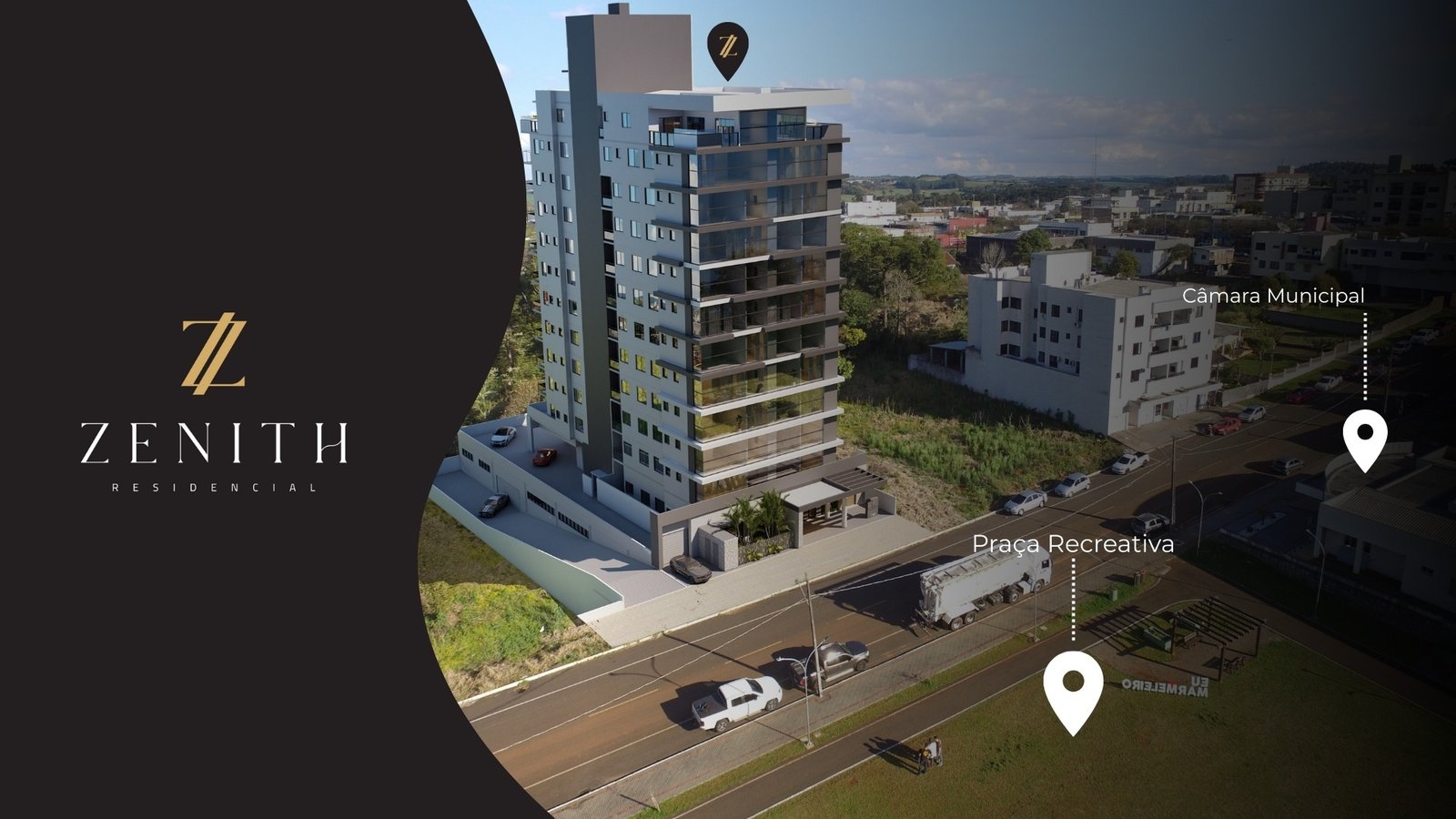 Localização do Zenith Residencial em Marmeleiro